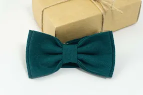 Teal tie for groom | groomsmen bow tie