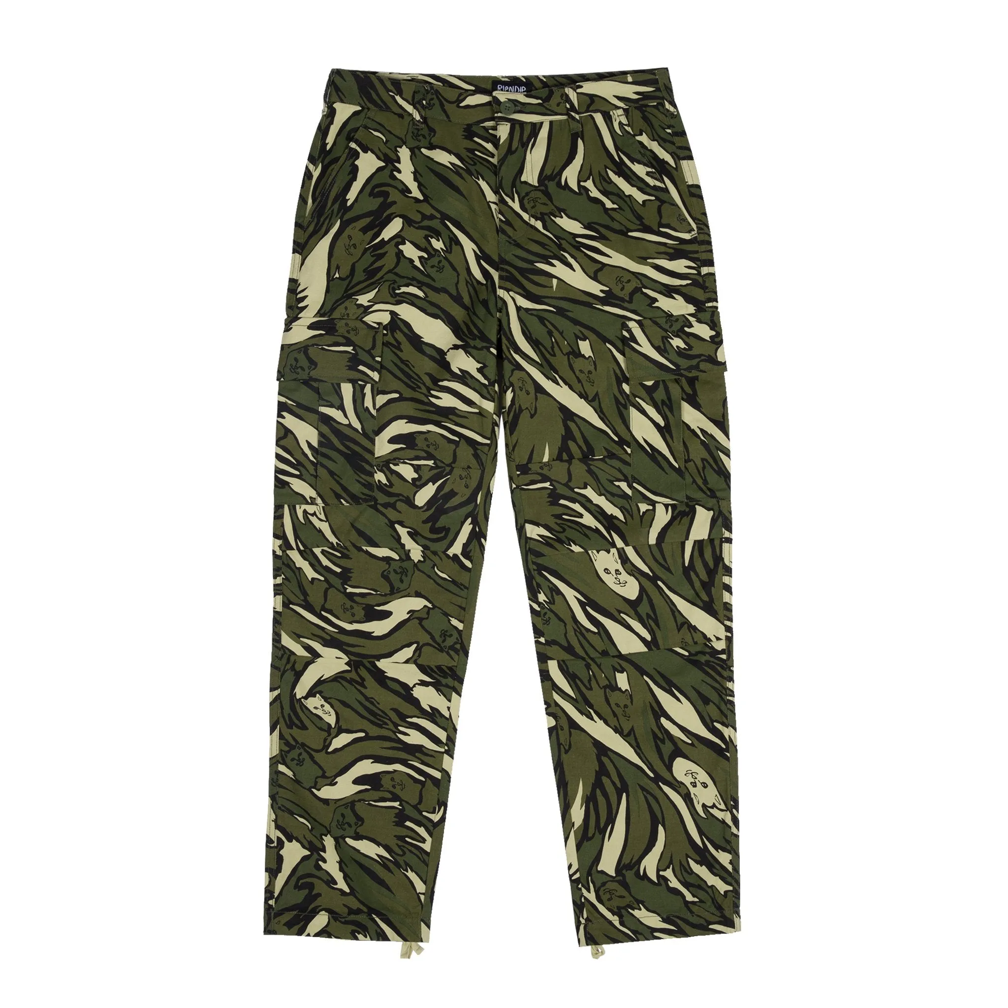 Tiger Nerm Cargo Pants (Green Camo)