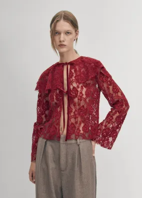 Tolpa Lace Wine Blouse