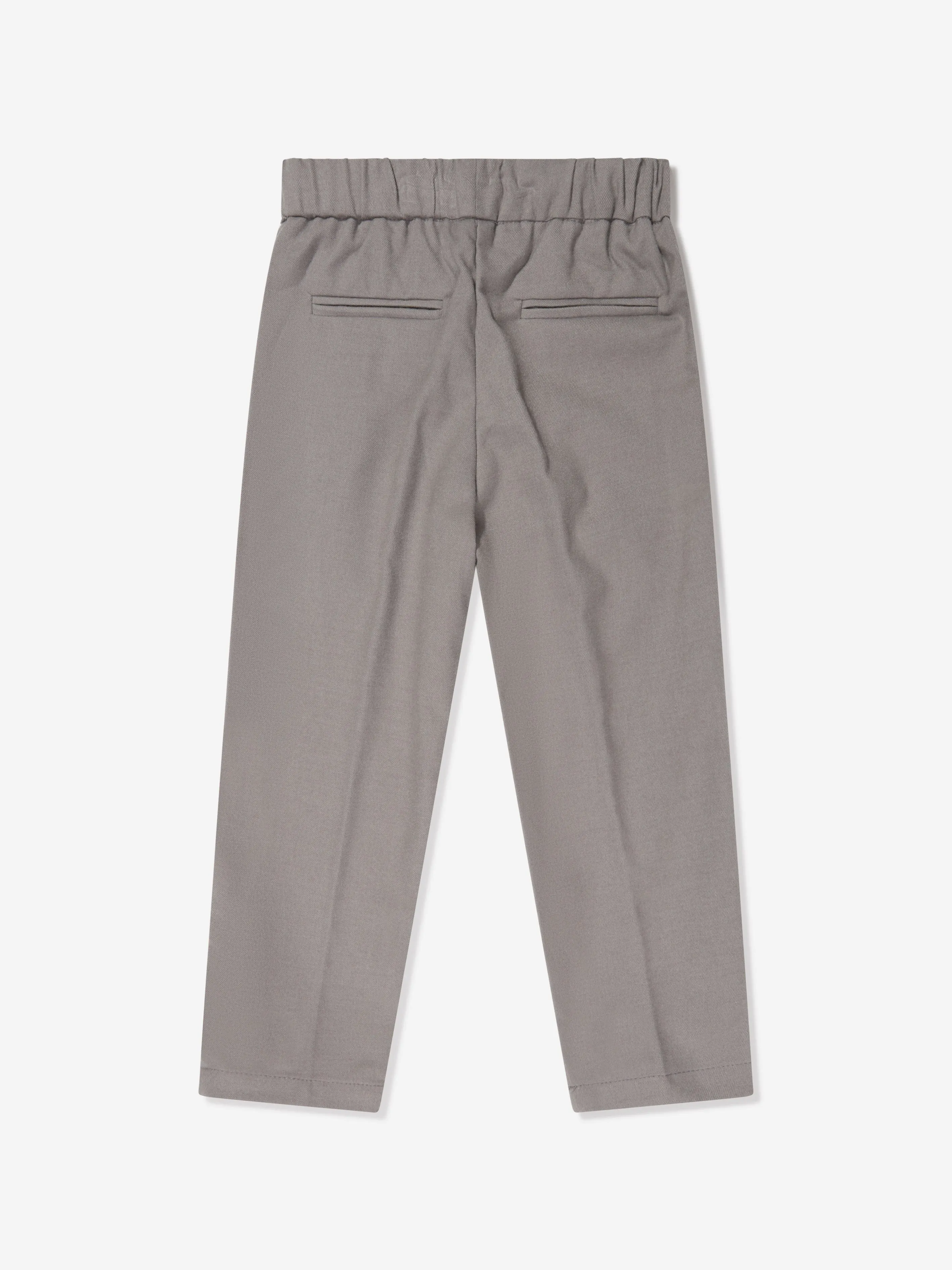 Trussardi Boys Eowin Trousers in Grey