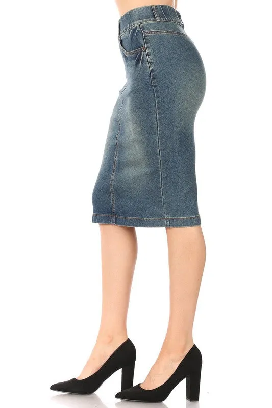 Turin Vintage Denim Skirt