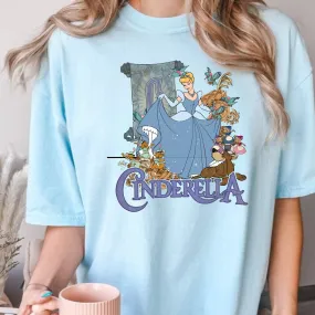 Vintage Blue Dress Princess Shirt for Women