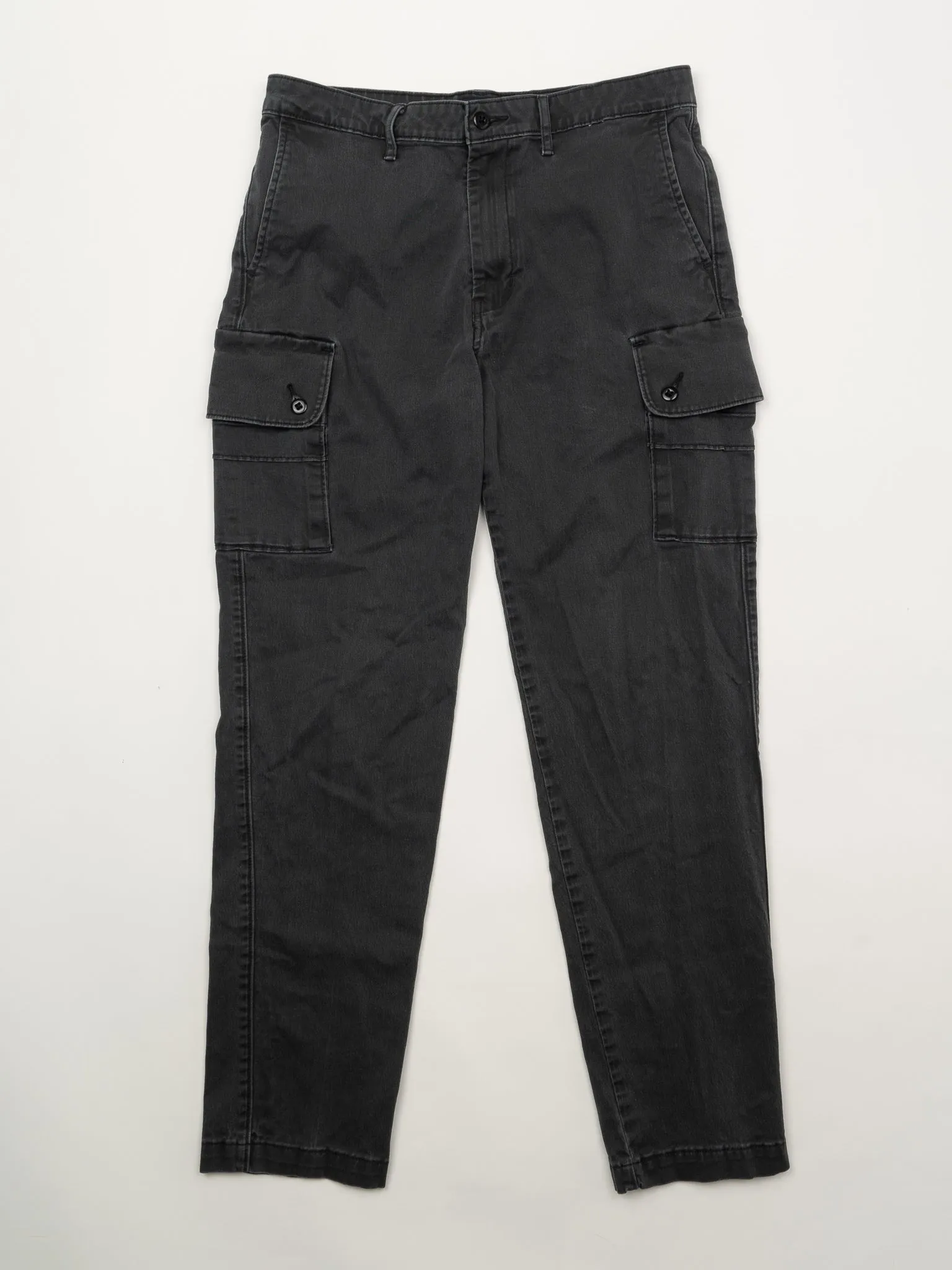 Vintage Washed Black Levi Cargo Pants (33 x 34)