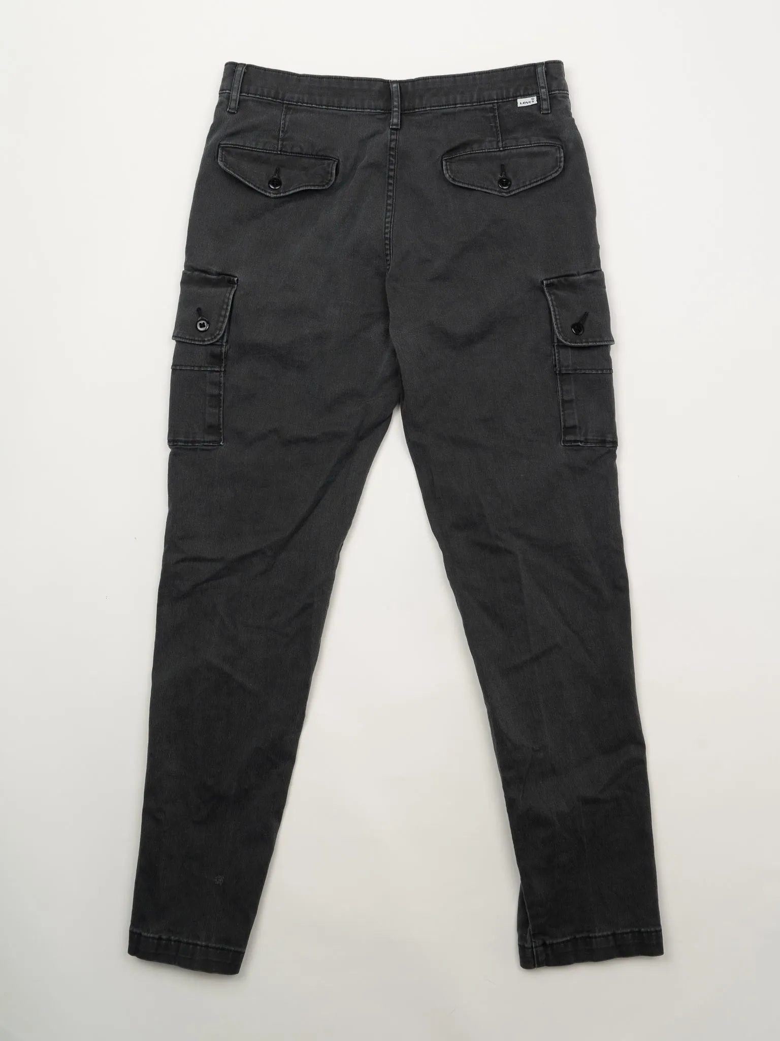 Vintage Washed Black Levi Cargo Pants (33 x 34)