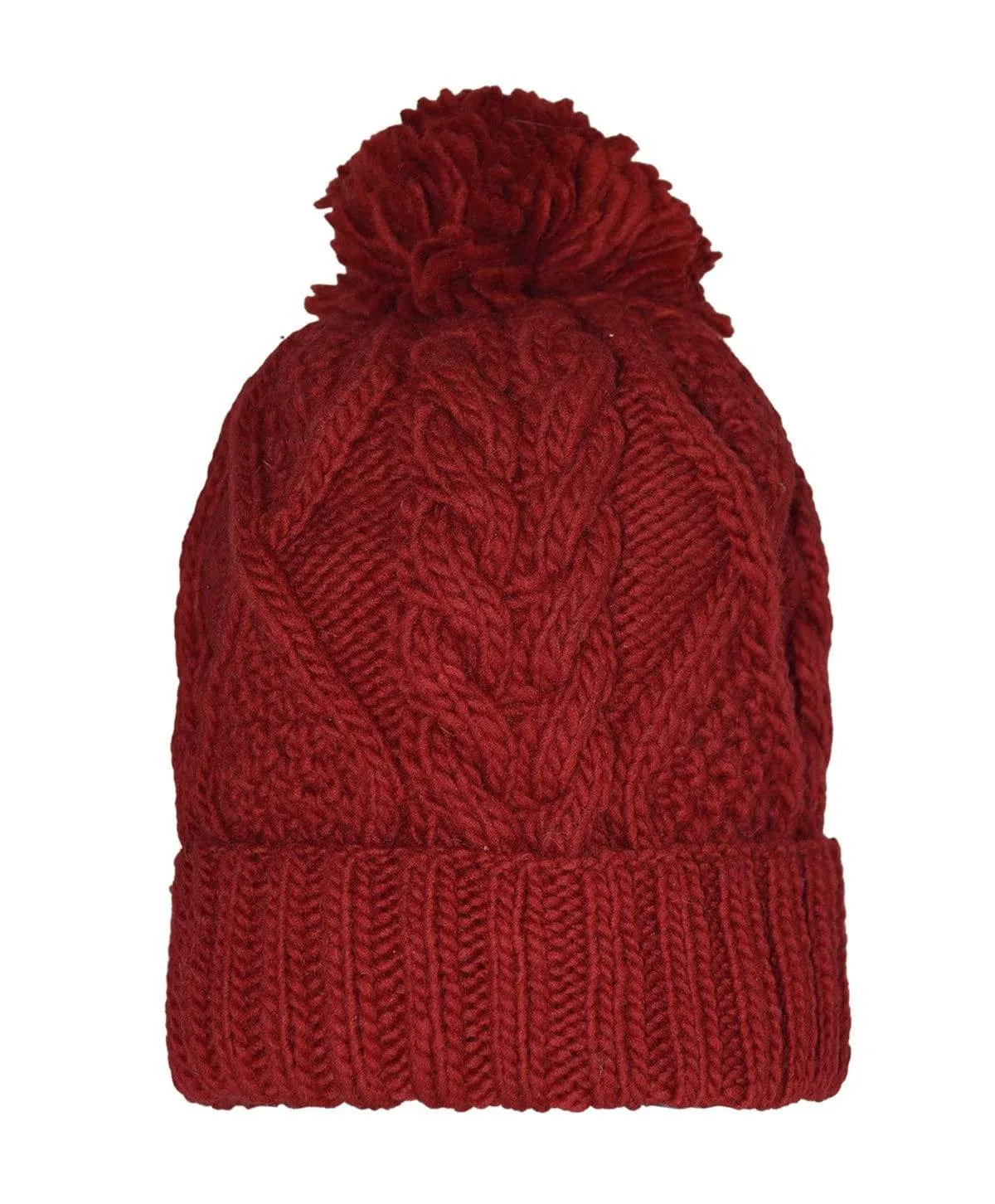 Women's Nepalese Merino Wool Cableknit Hat