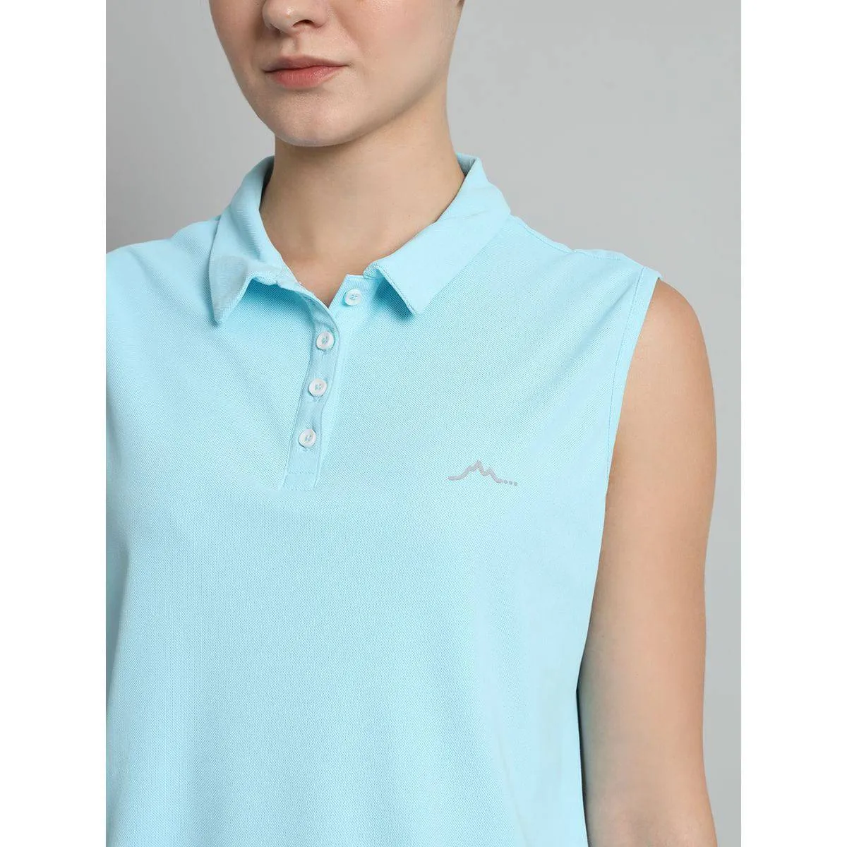 Women's Sleeveless Outdoor Polo - Sky Serenity