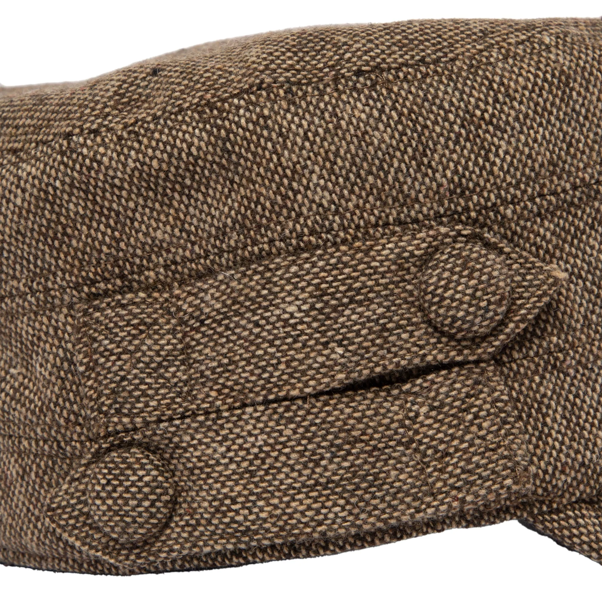 Women's Speckled Tweed Cap with Side Button