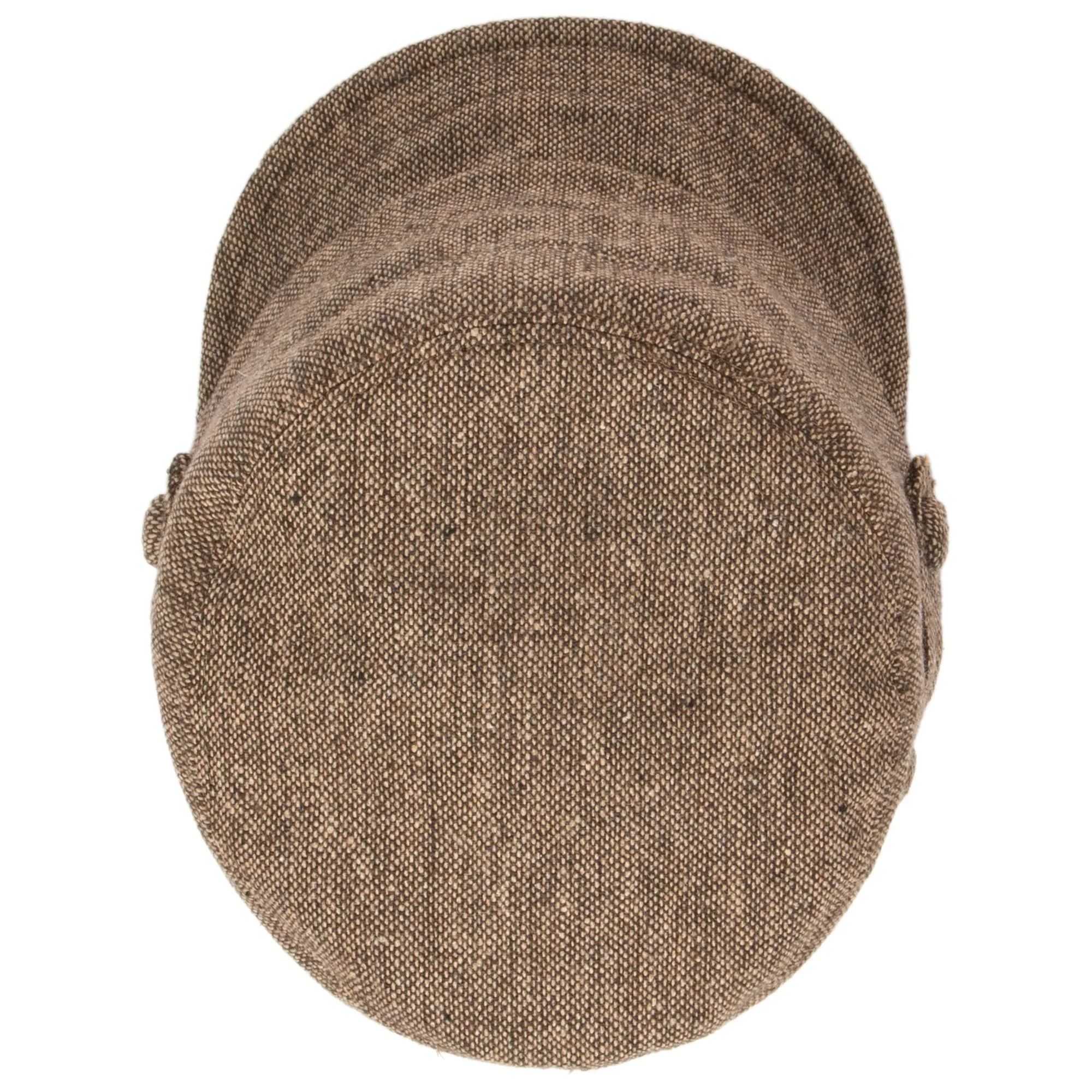 Women's Speckled Tweed Cap with Side Button