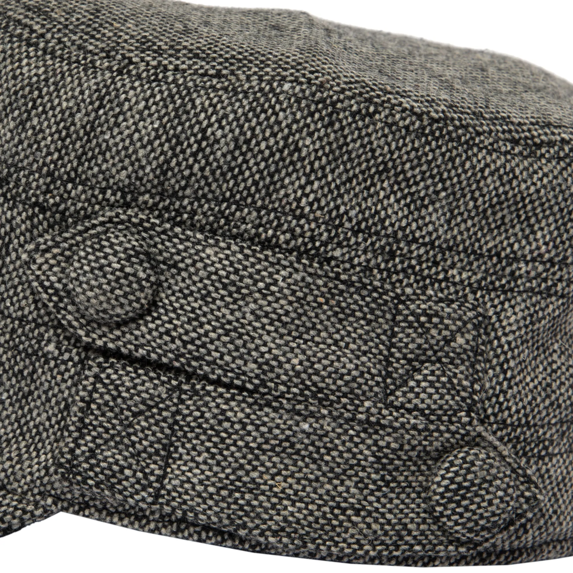 Women's Speckled Tweed Cap with Side Button