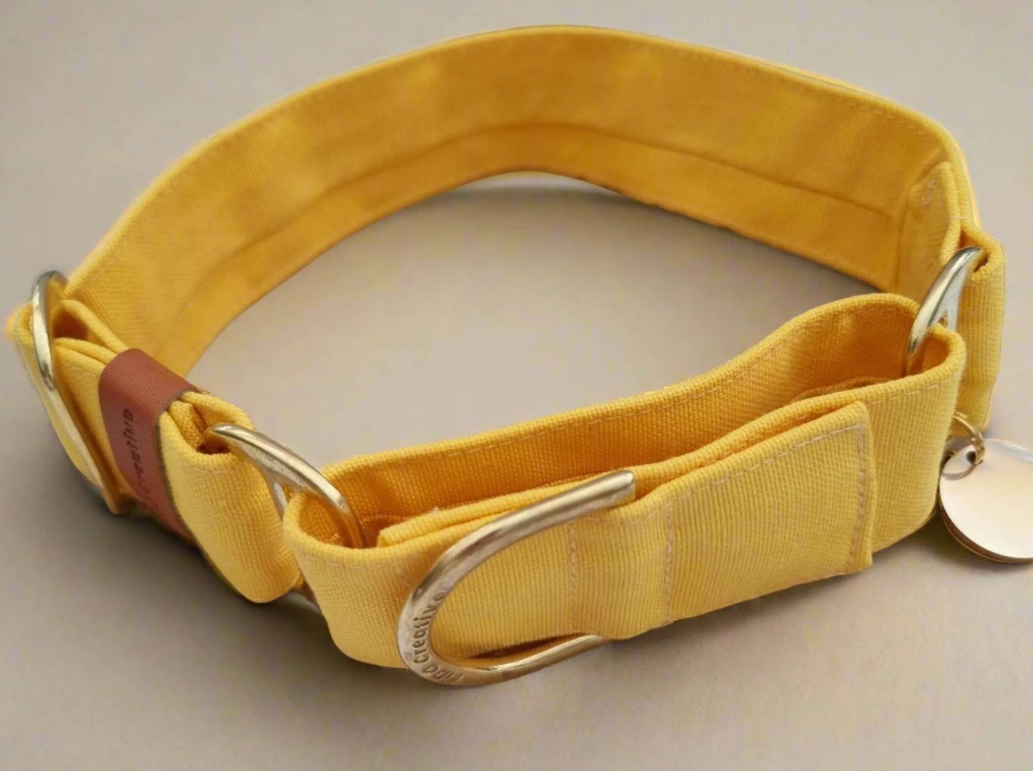 Yellow martingale collar - water resistant