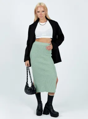 Zanna Midi Skirt Sage Green